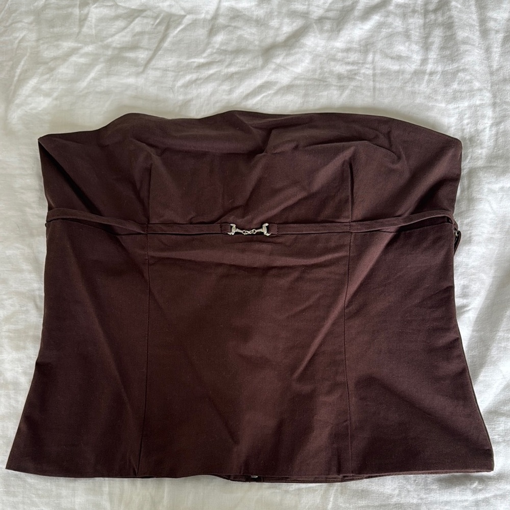 Lioness brown strapless top - medium